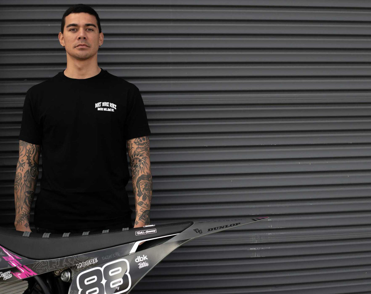 DBK Ned Kelly Wheelie Adult Tee