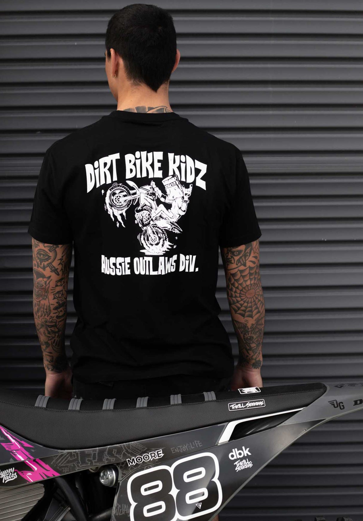 DBK Ned Kelly Wheelie Adult Tee