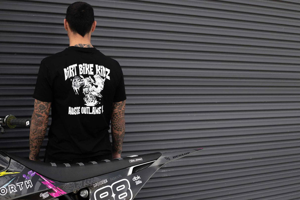 DBK Ned Kelly Wheelie Adult Tee